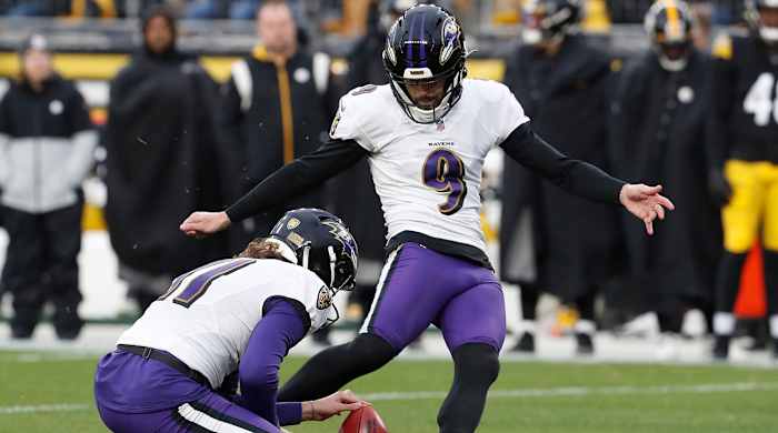 Baltimore Ravens kicker Justin Tucker